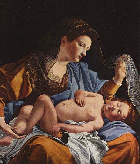 Orazio Gentileschi Madonna with Child by Orazio Gentileschi. oil painting image